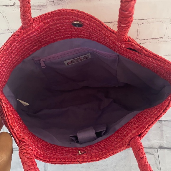 RARE Vintage straw tote bag - Picture 13 of 14
